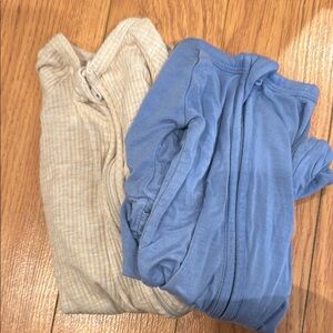 Little Sleepies oatmeal preemie and blue micro preemie